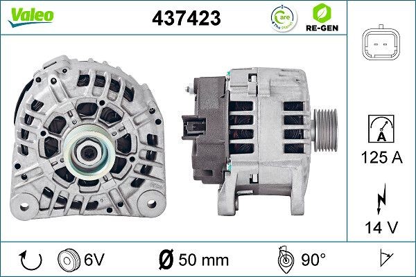 Генератор 437423 VALEO PHC