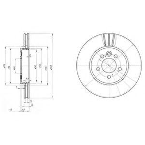 Тормозной диск BG3503 DELPHI