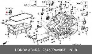 Фильтр масляный АКПП 25450P4V003 HONDA