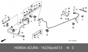 Фильтр топливный 16235PC6013 HONDA
