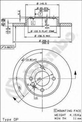 Тормозной диск 08.5149.14 BREMBO