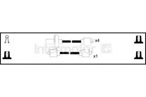 Ккомплект проводов зажигания 73720 STANDARD