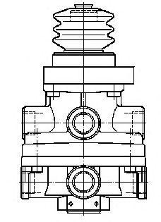 Тормозной клапан, тормозной механизм 4611064780 WABCO