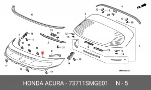 Деталь 73711SMGE01 HONDA