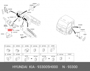 Переключатель подрулевой 933005H000 HYUNDAI KIA