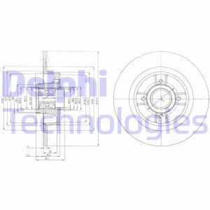 Тормозной диск BG9029RS DELPHI