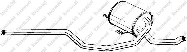 Средний глушитель выхлопных газов 279909 BOSAL