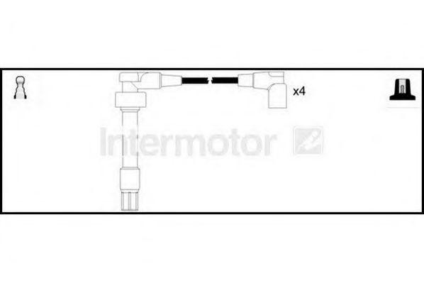 Ккомплект проводов зажигания 73893 STANDARD
