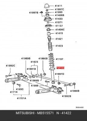 Амортизатор MB515571 MITSUBISHI
