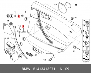 Ось 51 41 3 413 271 BMW