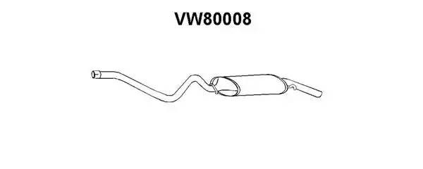 Глушитель выхлопных газов конечный VW80008 VENEPORTE