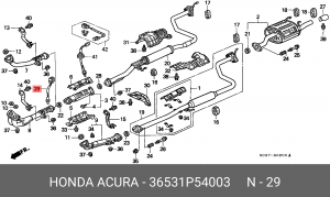 Лямбда-зонд 36531P54003 HONDA