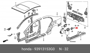 Деталь 93913153G0 HONDA