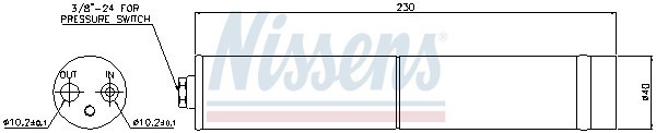 Осушитель, кондиционер 95383 NISSENS