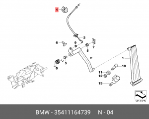 Наконечник 35 41 1 164 739 BMW