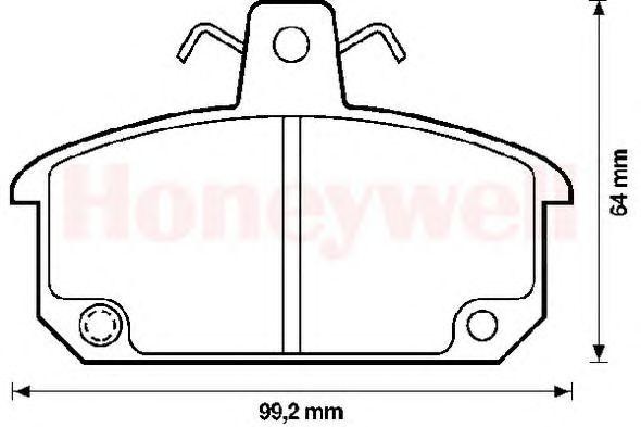 Комплект тормозных колодок, диско 571288B BENDIX JURID
