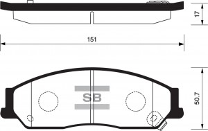 Колодки тормозные дисковые SP1235 SANGSIN