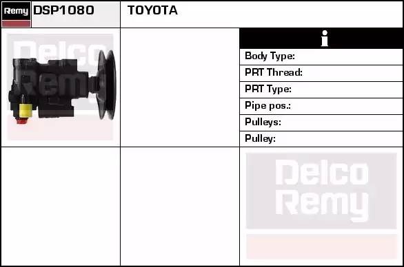 Гидравлический насос, рулевое управление DSP1080 DELCO REMY