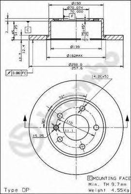 Тормозной диск 08.4926.10 BREMBO