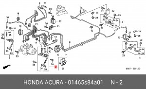 Тормозной шланг 01465S84A01 HONDA