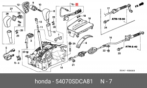 Лампа 54070SDCA81 HONDA