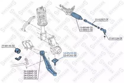 Опора шаровая подвески 52-01255-SX STELLOX