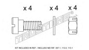 Комплектующие, колодки дискового тормоза KIT002 TRUSTING