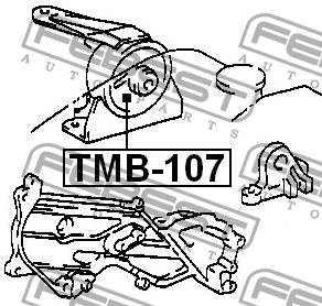 Подушка двигателя TMB-107 FEBEST