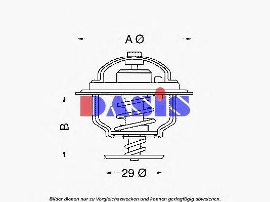 Термостат, охлаждающая жидкость 751855N AKS DASIS