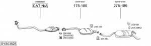 Выпускной трубопровод 957803 BOSAL