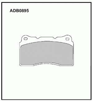 Колодки тормозные дисковые ADB0895 ALLIED NIPPON