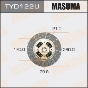 Диск сцепления TYD122U MASUMA