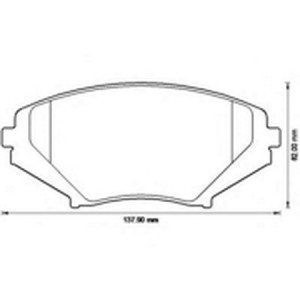 Комплект тормозных колодок, диско 572555B BENDIX JURID