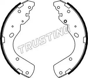 Комплект тормозных колодок 040.156 TRUSTING
