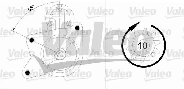 Стартер 455840 VALEO PHC