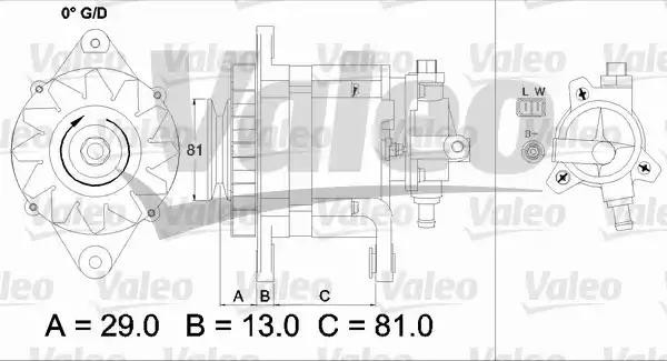 Генератор 437180 VALEO PHC