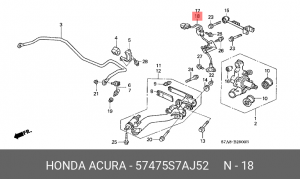 Деталь 57475S7AJ52 HONDA