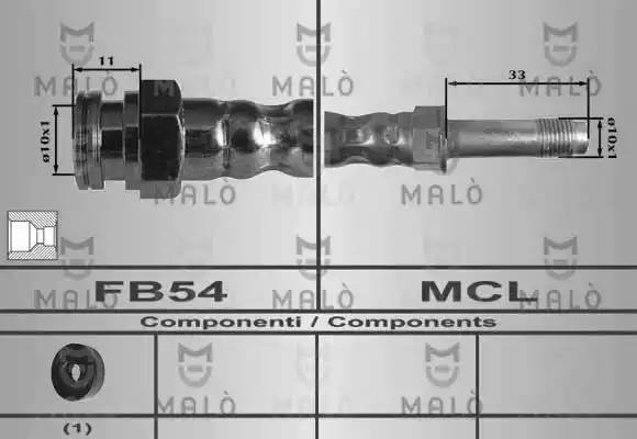 Тормозной шланг 80256 MALO