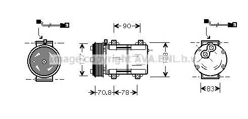 Компрессор, кондиционер FDK281 AVA