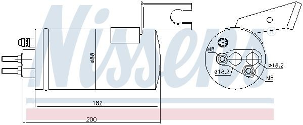 Осушитель, кондиционер 95368 NISSENS