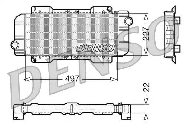 Радиатор, охлаждение двигател DRM10019 DENSO