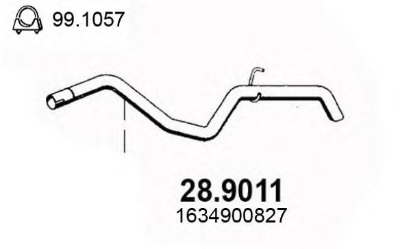 Выпускной трубопровод 289011 ASSO