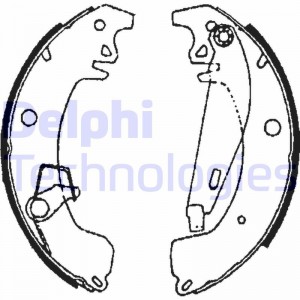 Комплект тормозных колодок LS1606 DELPHI