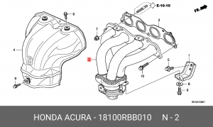 Деталь 18100RBB010 HONDA