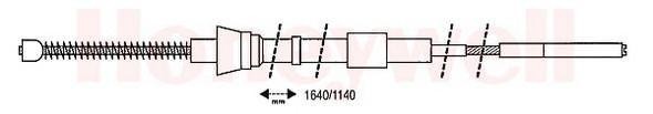 Трос, стояночная тормозная система 432707B BENDIX JURID