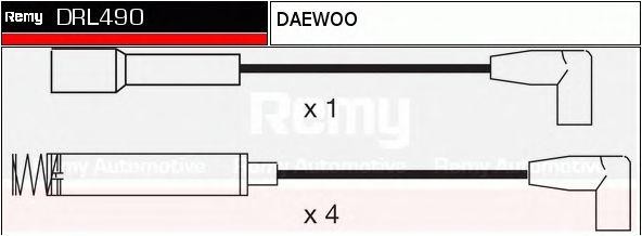 Ккомплект проводов зажигания DRL490 DELCO REMY