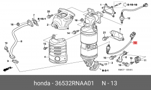 Лямбда-зонд 36532RNAA01 HONDA