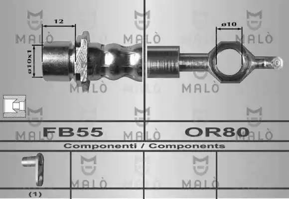 Тормозной шланг 80409 MALO