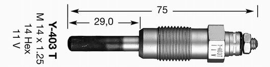 Свеча накаливания 7494 NGK NTK