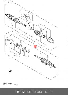Деталь 44118-80J60 SUZUKI